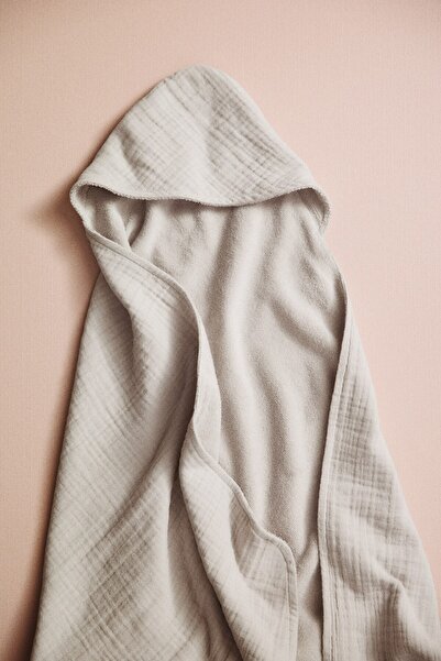 H&M Kapüşonlu Muslin Banyo Havlusu