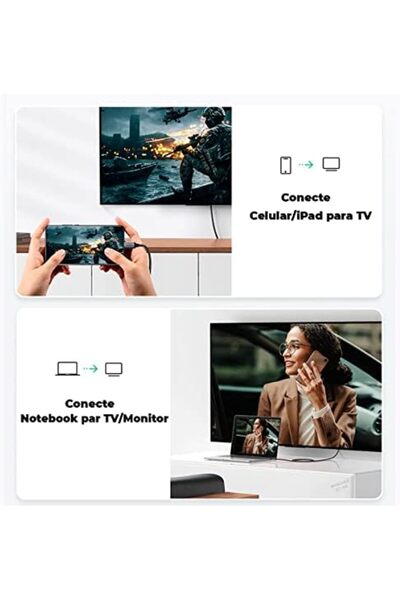 Yıldızan كابل محول من النوع C إلى HDMI من msa shop، بطول 1.5 متر 931845