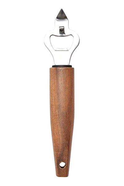 The Bros Stainless Steel Bottle Opener with Acacia Wood Handle, AC-KA0017