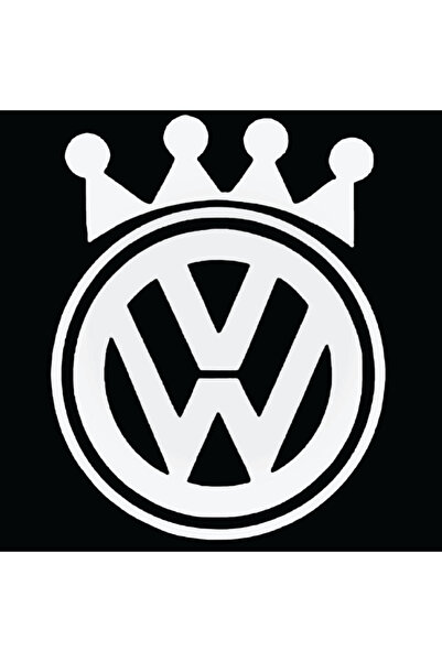 Amo-Stickers Sticker Volkswagen King 25cm Alb