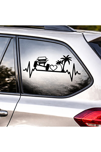 Amo-Stickers Стикер Офроуд Сърдечен ритъм 40см Зелен