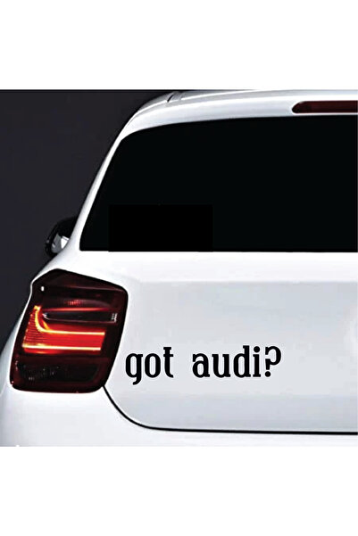 Amo-Stickers Sticker auto Got Audi ? 30cm Negru