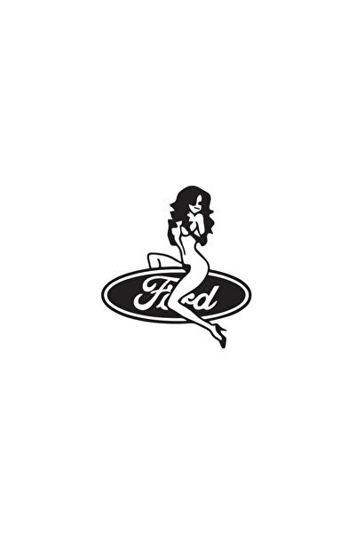 Amo-Stickers Sticker auto Ford Sexy Girl 30cm Verde