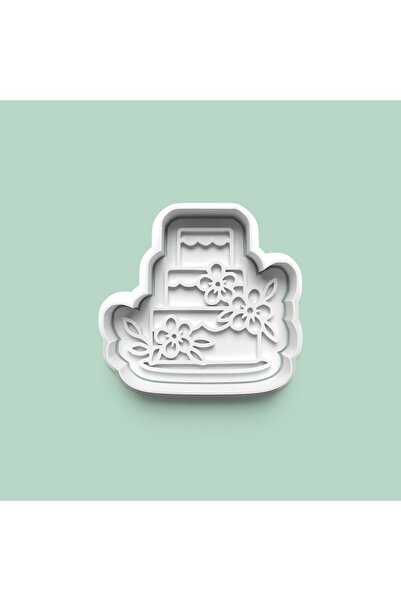 AKTASTORE Flower Figured Birthday Cake Cookie Mold and Sugar Paste Mold 0939-2