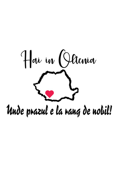 Amo-Stickers Стикер за кола Hai in Oltenia 2 Бял