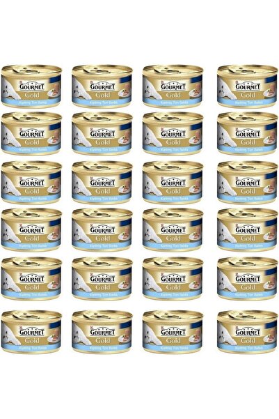 Gourmet Purina Gold Kıyılmış Ton Balıklı Konserve Kedi Maması - 85 Gr X 24 Adet