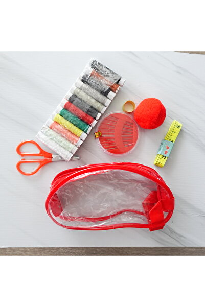 HERALDİS Set de cusut Kit de cusut portabil de călătorie, cu ace, ață, foarfe...