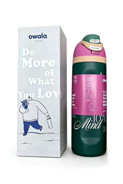 Alvora Owala Freesip Double Layer Stainless Steel Thermos 24 oz (710 ml) Leak...