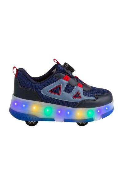 BUCKHEAD Children's Navy Blue Buck4497 Patrick Roller Casual Shoes