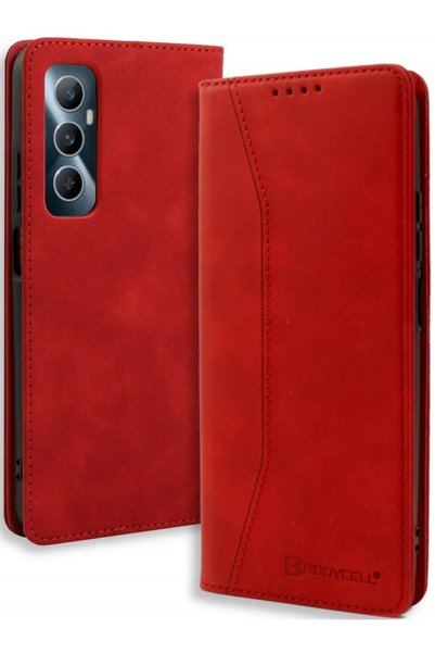 Bodycell Θήκη Realme C65 4G - Book Case Πορτοφόλι - Red