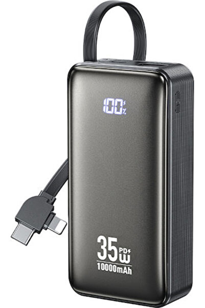 WK WP-61 Power Bank 10000mAh 35W Power Delivery Μαύρο