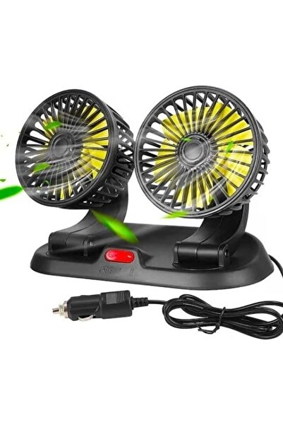 E-ANAMAG Ventilator auto dublu, sistem de răcire auto cu două capete, de mare...