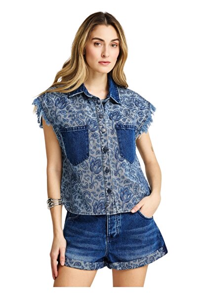 Funky Buddha Jeans Jacket FBL013-162-01 – Mid Blue - l