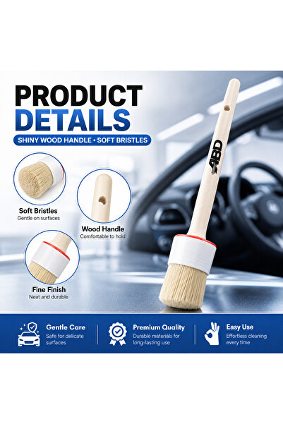 Bleco Car beauty and cleaning brush, made of soft bristles that won’t damage ...
