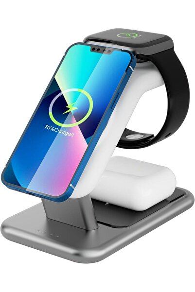 HXD Zoomlion 25W Magnetic 3-in-1 Wireless Charging Station – Foldable Fast Wi...