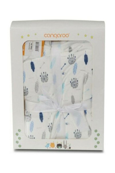 Cangaroo Κουβέρτα Αγκαλιάς & Λίκνους 75*105εκ. Μπλε Φουντωτό 4540