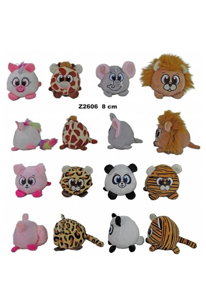 OEM Pluszaki animale 8cm, multicolor, set