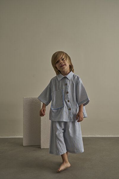 Oh La La Koala For Little Ones Mia Asymmetric Collar Bermuda Set