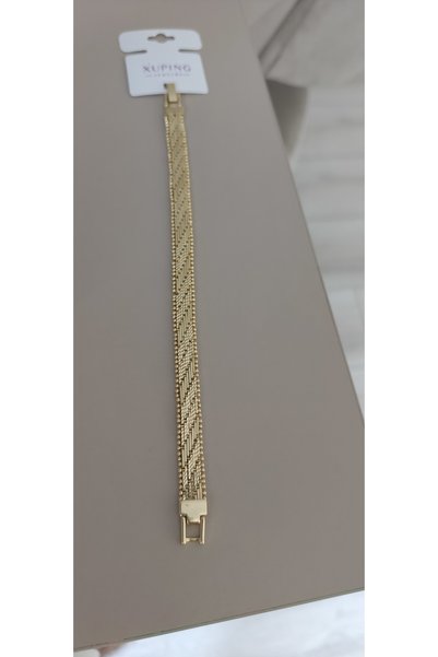 XUPING JEWELRY سوار ذهبي مفصل من الخوص