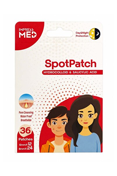 Impress Spotpatch Hydrocolloid And Salicylic Acid Acne Patches 36 Count 12mm ...
