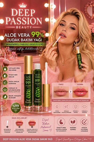 Deep Passion Aloe Vera Dudak Nemkendiri Lip Gloss