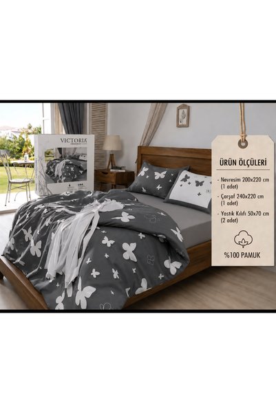 Altınoluk Tekstil Premium Creaforce 100% Natural Cotton Double/King Size Duve...