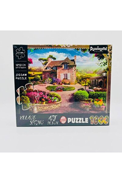 1000 Parça Jigsaw Puzzle - Bahar Köyü (Village Spring) Yetişkin Yapboz