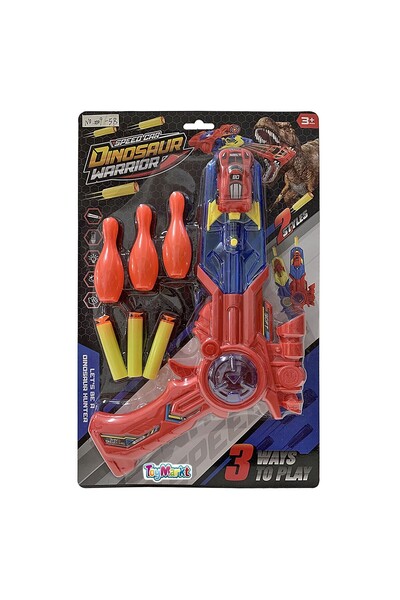 ToyMarkt Πιστόλι μπαταρίας-Σκίτλς-Βελάκια σε Κάρτα 33x20x4εκ. 88754