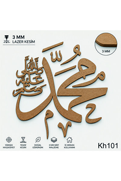 STENCİLTASARIM Stencil Tasarım Lazer Kesim 3 mm Boyanabilir mdf, KH101 Hz. Mu...
