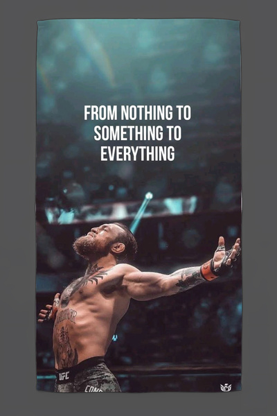 Halura Conor McGregor UFC Desenli Dijital Baskılı 45x90 Spor Havlusu | Yumuşa...