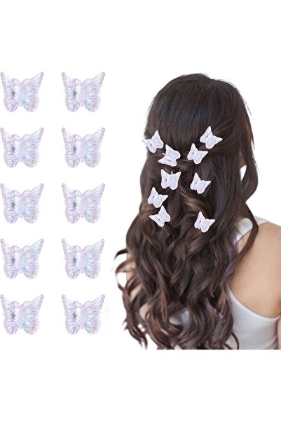 Arabest Hair Clips,10-Piece Mini Butterfly,Colorful Side Bangs,Sweet Braided,...