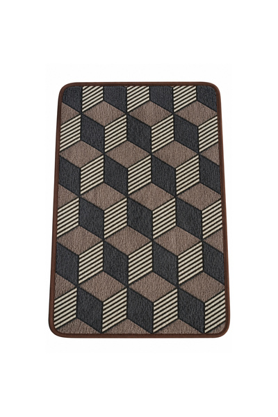 Lacoz Geometric Anti-Slip Floor Mat 80 x 50 cm Soft Absorbent Rug for Bedroom...