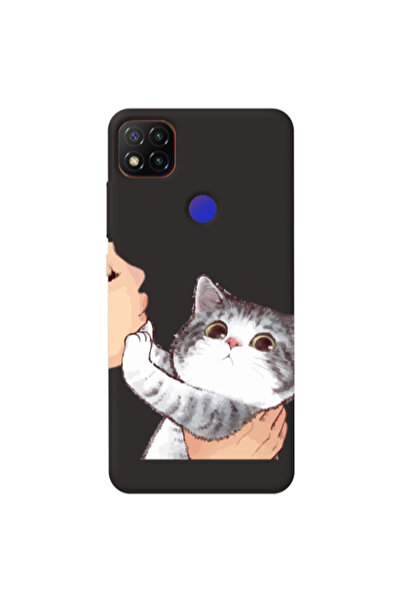 Other Xiaomi Redmi 9c No Kiss Black Colored Silicone TPU Θήκη