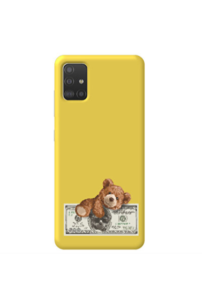 Other Samsung A51 Money Style Yellow Colored Silicone TPU Θήκη