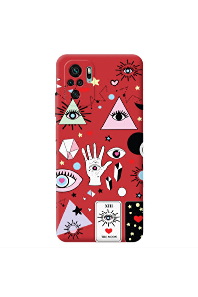 Other Xiaomi Redmi Note 10S Pyramid eyes Red Colored Silicone TPU Θήκη