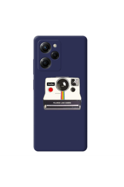 Other Xiaomi Poco X5 Pro Polaroid land camera Dark blue Colored Silicone TPU ...