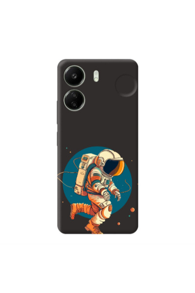 Other Xiaomi Redmi 13C Run Space Black Colored Silicone TPU Θήκη