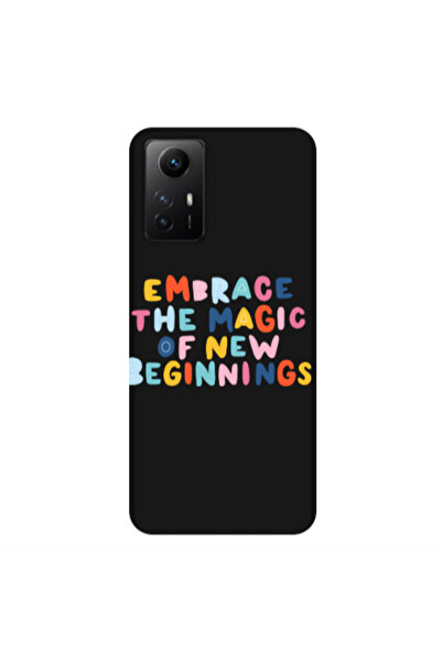 Other Xiaomi Redmi Note 12s Embrace Black Colored Silicone TPU Θήκη