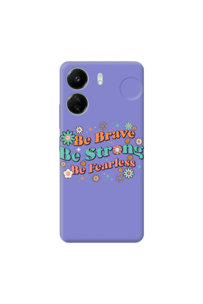 Other Xiaomi Redmi 13C Be Brave Purple Colored Silicone TPU Θήκη