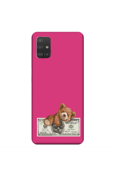 Other Samsung A71 Money Style Fuchsia Colored Silicone TPU Θήκη