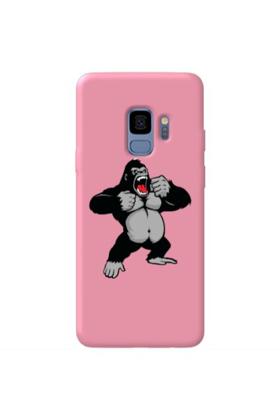 Other Samsung S9 Plus Angry Gorilla2 Pink Colored Silicone TPU Θήκη