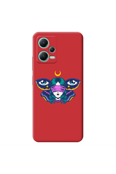 Other Xiaomi Redmi Note 12 Pro 5G Eye in my ear Red Colored Silicone TPU Θήκη