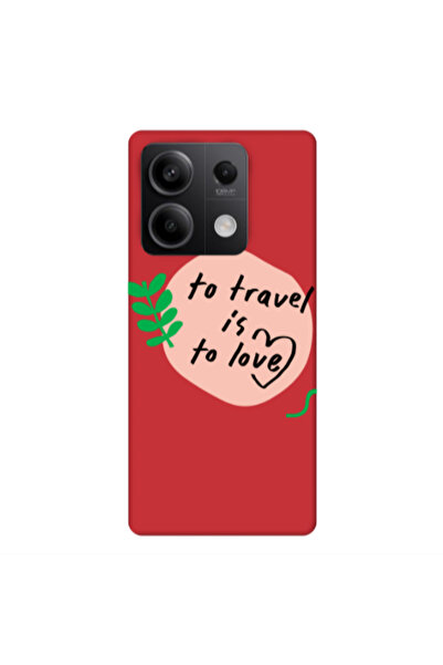 Other Xiaomi Redmi Note 13 5G To Travel is to Love Red Colored Silicone TPU Θήκη