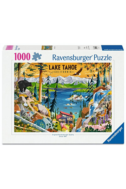 RAVENSBURGER Puzzle Sacred Lake Tahoe, 1000 elemente, ilustratie cu peisaj La...