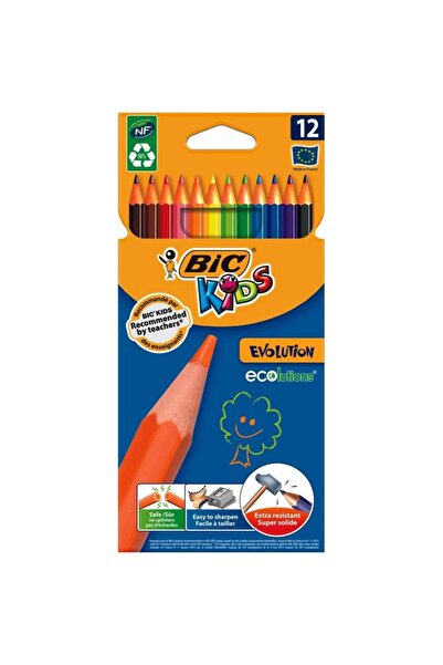 MC Micostore Creioane colorate Kids Evolution 82902912, 12 culori, super soli...