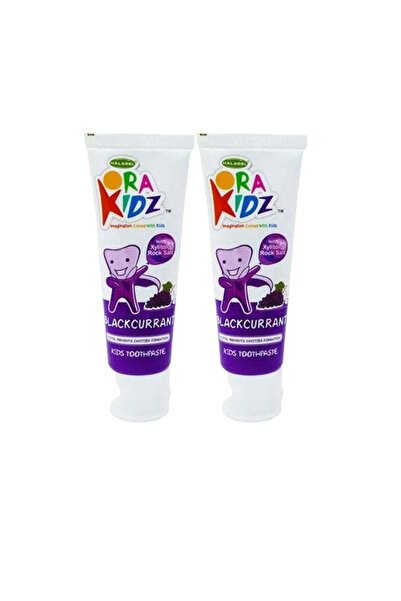Halagel Orakidz Kids Toothpaste Blackcurrant 50g x 2 – Fluoride-Free Halal To...