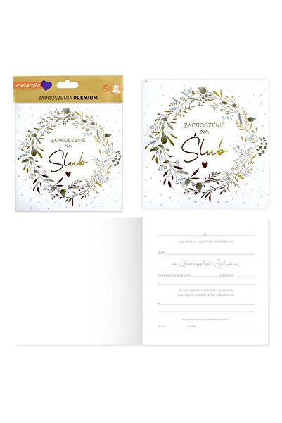 OEM Invitație de nuntă cu design de zână, Momente de pasiune, 5 bucăți. cu pl...