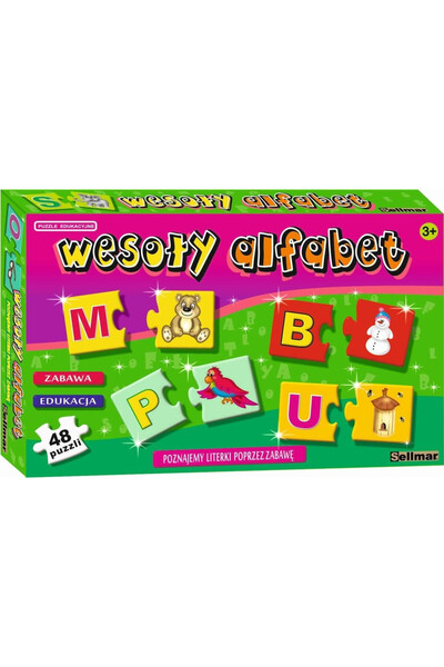OEM Puzzle Educativ Sellmar: Alfabetul Vesel pentru copii 3+