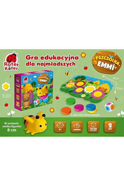OEM Joc de societate educativ "Albina Emmy" - Roter Kafer pentru copii 2+
