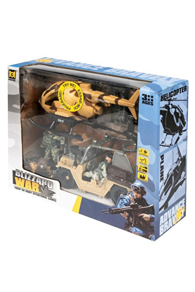 OEM Set militar-aerian Anek cu elicopter, 1/24 - pentru copii 3+